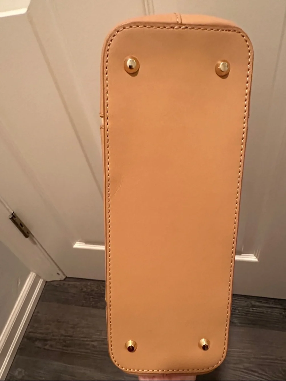 Authentic Burberry Tan Leather Tote Bag